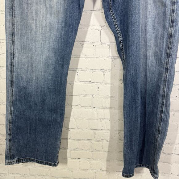 Levis 969 Jeans Men’s Size 42x32 Medium Washed Loose Straight Fit Western - Picture 8 of 16